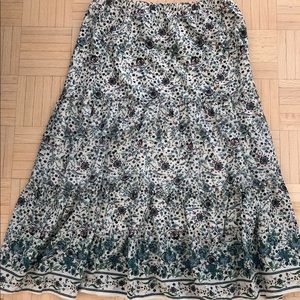 NWT Max Studio boho midi floral skirt Medium